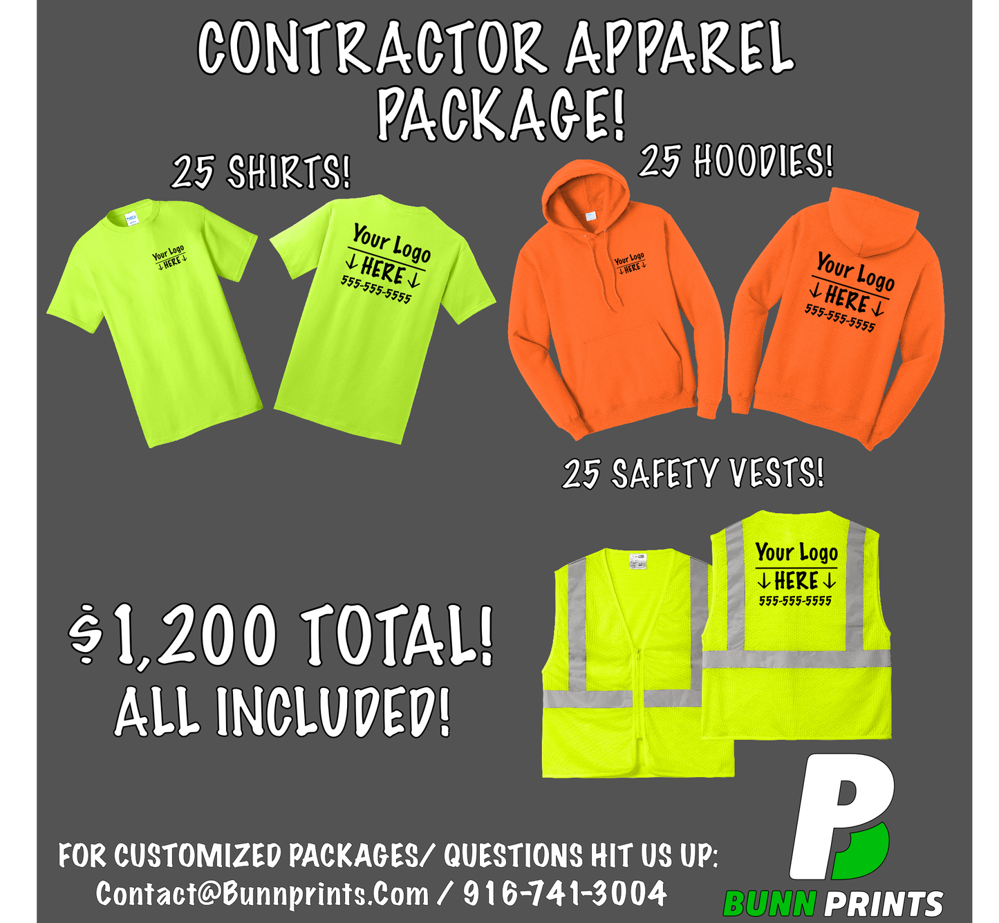 Contractor Essentials Apparel Package - Workwear Bundle Package